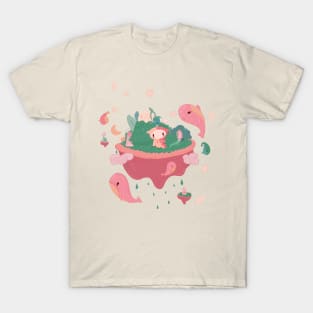 floating whale island T-Shirt